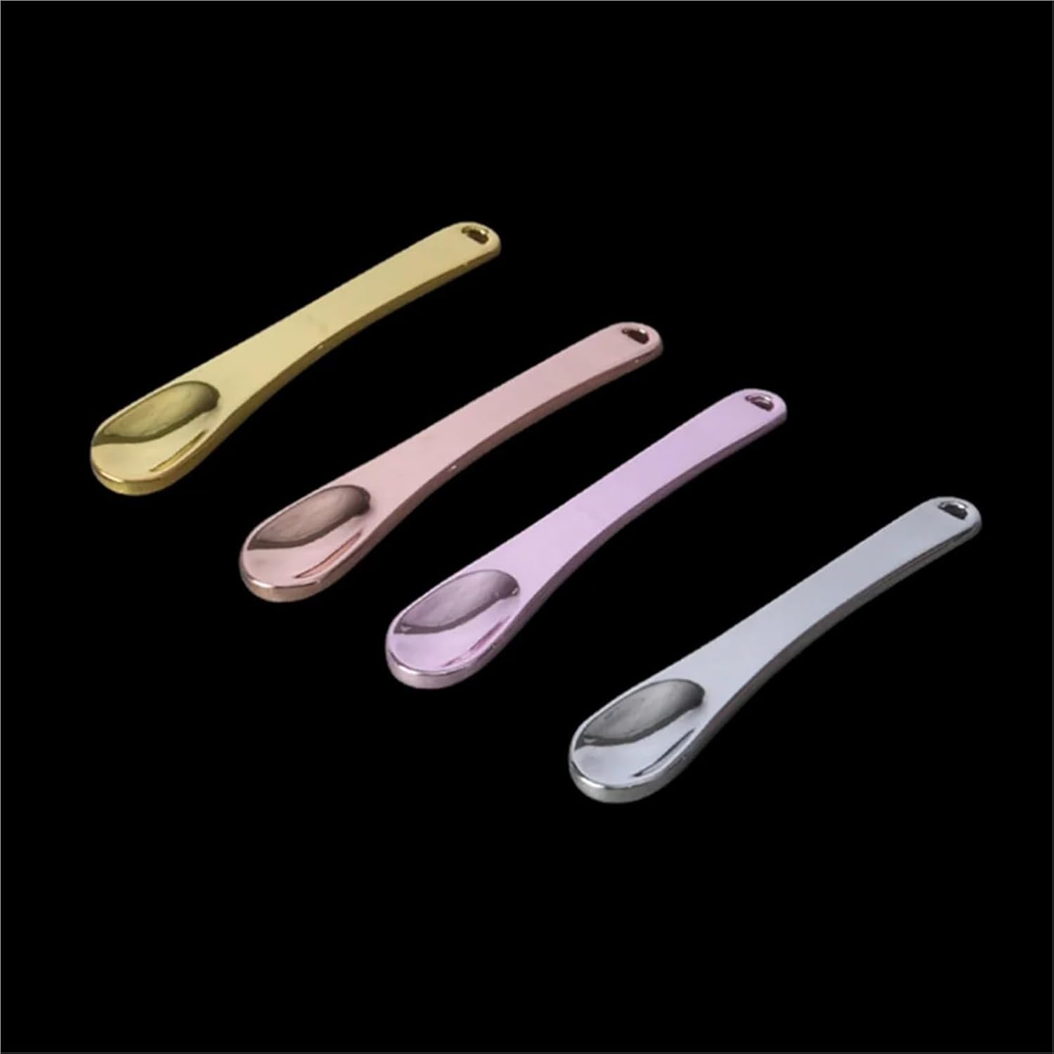 15 Pcs Mini Makeup Spoon Premium Metal Spatula Beauty Scoop Skincare Tool(Silver)
