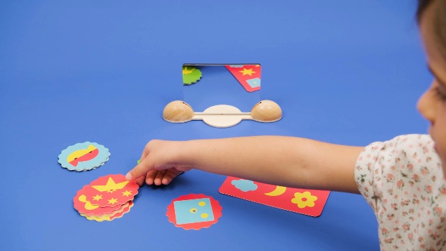 DJECO Ze Mirror Images – Juego De Habilidad Y Reflexión Con Espejo Para Niños, Multicolor 36481