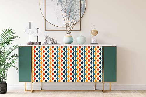 Pegatinas para muebles que cubren imperfecciones con diseño retro 4