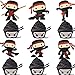 Ninja Cupcake Toppers 18 Pcs - Ninja Themed Kids boys Birthday Party Event glitter Decoration Supplies