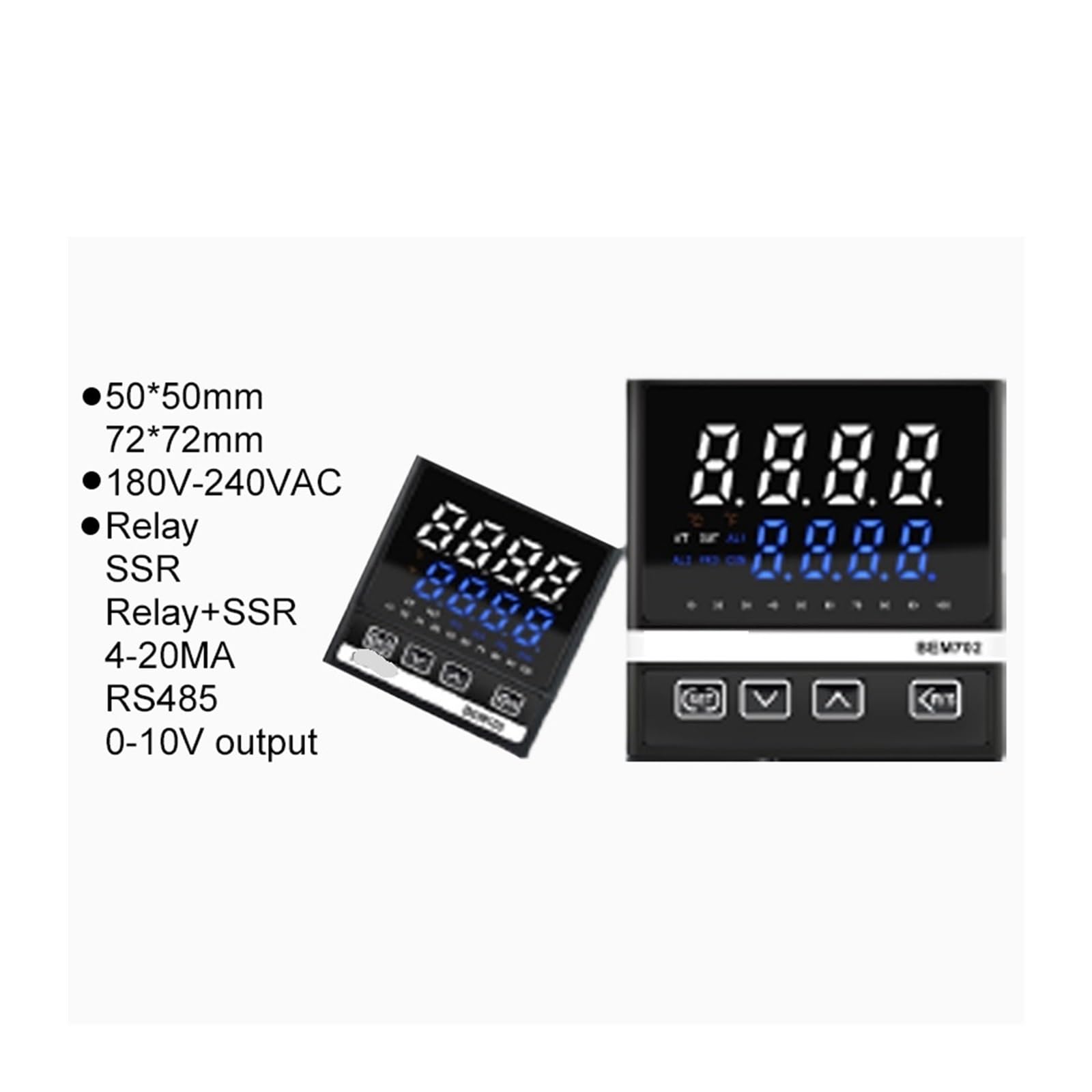 Controlador de temperatura PID BEM102 K320 PID MA Pantalla digital Entrada universal Salida Relé de estado sólido Alarma dual