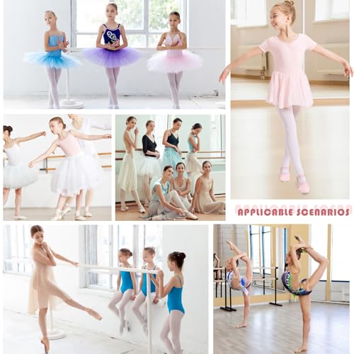 Acfoda Leinwand Ballettschuhe Mädchen Flache Ballettschläppchen Kinder Leicht Weich Schläppchen Ballerinas Tanz Gymnastik Schuhe mit Geteilter Ledersohle Schwarz Gr.36