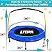 Trampoline with Enclosure - Recreational Trampolines with Ladder and AntiRust Coating, ASTM Approval Outdoor Trampoline for Kids