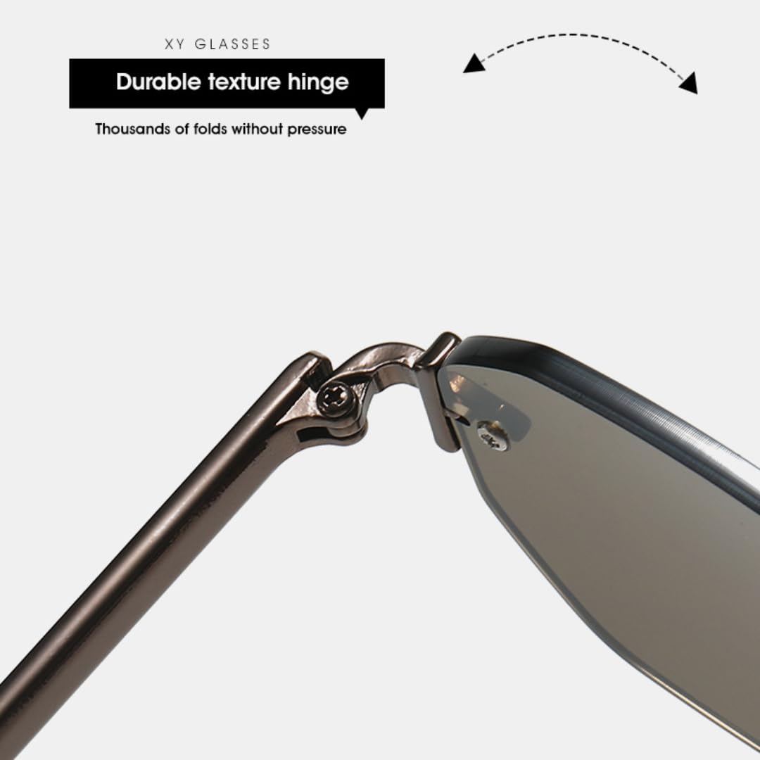 Okulary przeciwsłoneczne retro bez oprawek punk vintage uv400 okulary przeciwsłoneczne outdoor luksusowe