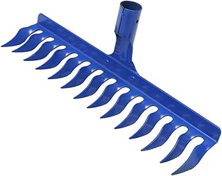 LIOOBO 2 Piezas Herramientas de jardinería de rastrillo césped rastrillo de Mano de jardín rastrillo de Limpieza de Jardines Herramienta de rastrillo grada de Pasto Azul Color Aleatorio