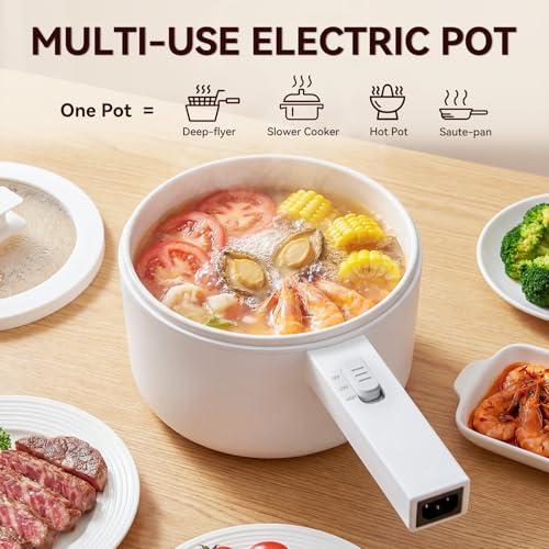 Electric Hot Pot, 1.5L Mini Electric Pot with Ceramic Non-stick Coating by Olayks - Image 7