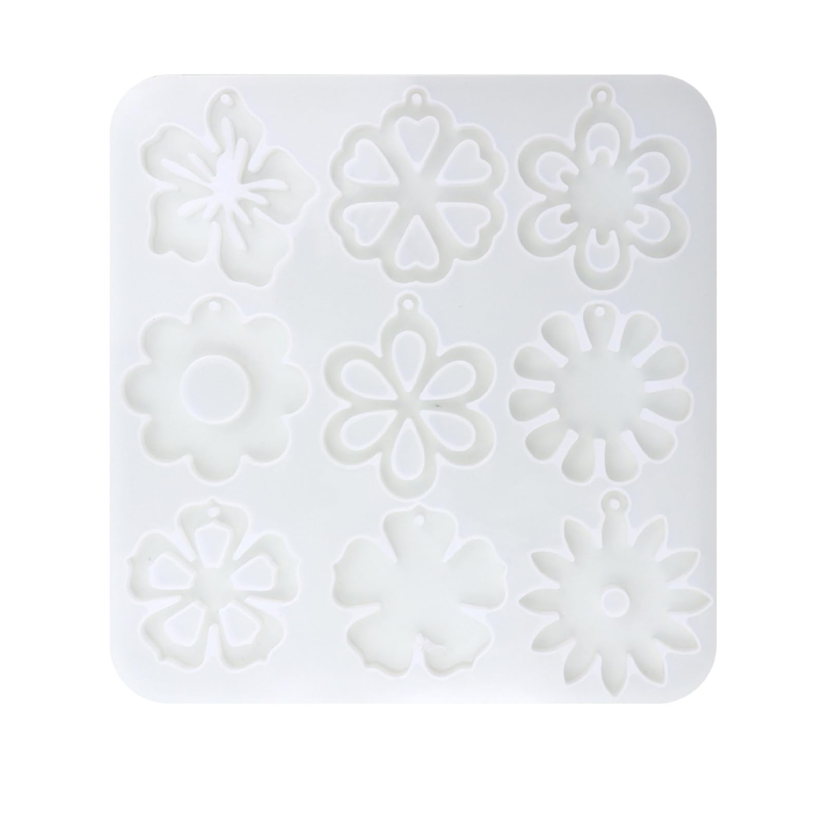 Tsophreniq Earring Resin with Holes, Silicone Jewelry Making Molds Pendant for Jewelry Making, Epoxy Necklace Bracelets Earrings Mold