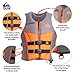 QUIKSILVER Men's Life Vest, USCG and Transport Canada Approved Type III PFD, Evoprene Life Jacket for Boating Fishing Kayaking Paddling Watersports - Dual Size