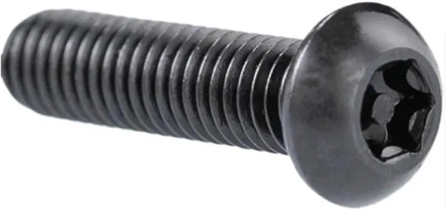 5pcs-20pcs Security Screw M3 M4 M5 M6 m8 stainless steel black Six Lobe Torx Head with Pin Tamper Proof Anti Theft screw(X6mm)