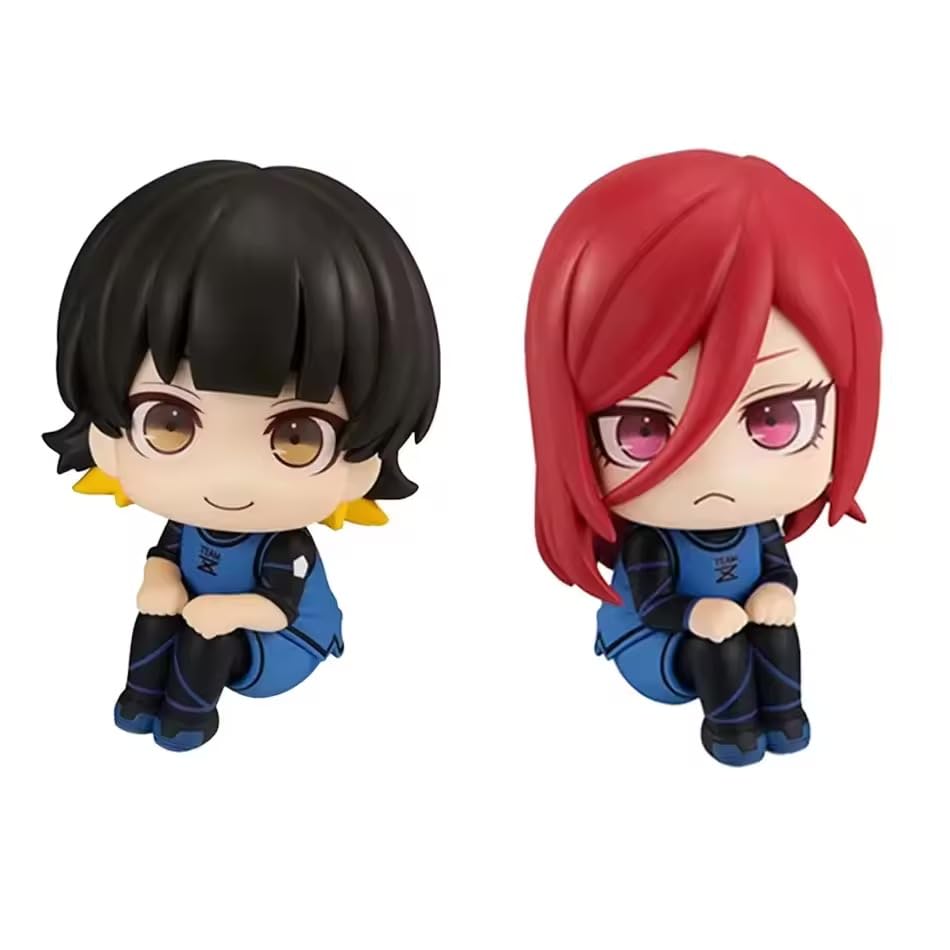 Anime Blue Lock Figures - Isagi Yoichi, Chigiri Hyoma Bachira Meguru, Nagi Seishiro Figurines - PVC Model Decoration Desktop Collection for Blue Lock Anime Fans (Bachira & Chigiri 11cm (2 Piece Set))