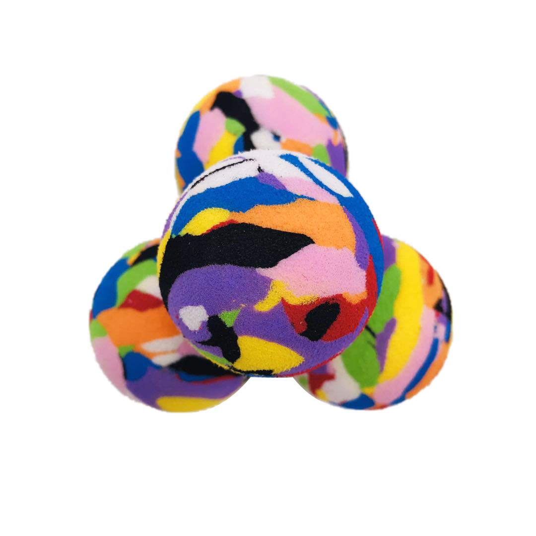 Lot de 10 Balles en Mousse EVA 65 Mm – Balles d'Entraînement Souples pour Entraînement en Intérieur et en Extérieur, Enfants et Animaux de Compagnie