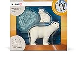 handbemalt Schleich 41401 Eisbären Set