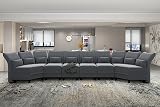 LLappuil Velvet Modular Sectional Sofa 207.8" Oversized 6-Seater U Shaped Couch with Storage Chaise,