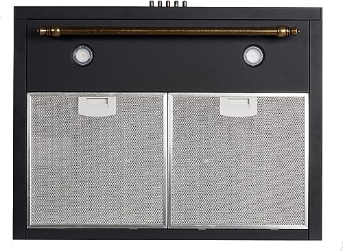 SOLTHERMIC COMBO PACK NEGRO RÚSTICO COCINA VTC con HORNO 50L 50X50 + CAMPANA DE 60 H60PR (3 fuegos, gran potencia de extración) - imagen 5