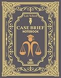 Law School Case Brief Notebook | Case Briefs Notebook For Law Students | Law School Case Brief Template | Elegant Cover Design | Case Briefs Book (100 Cases)