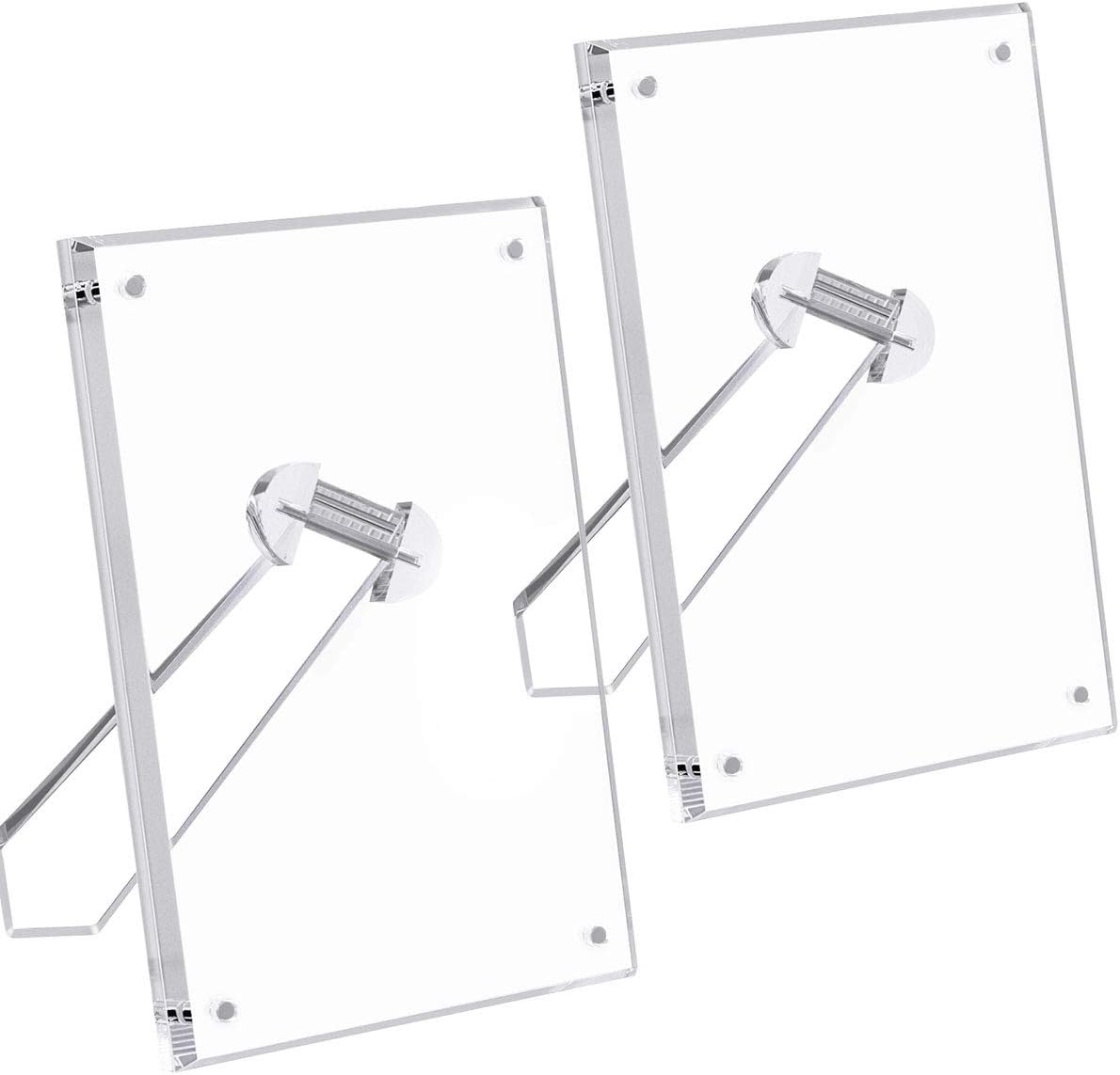 NIUBEE 8.5 by 11 Acrylic Picture Frame,Clear Document Certificate Frames with Magnets for Marriage Graduation, 2 Pack