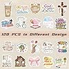 120PCS Christian Bible Verse Stickers, Inspirational Bible Verse Stickers for Water Bottles Boho Religious Faith for Journaling Scrapbook Laptop, Christian Gifts #2