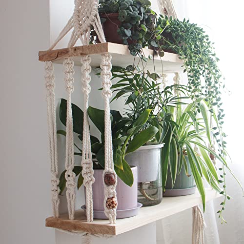 TENEWEE Boho Wall Hanging Shelves for Modern Minimalist Home - Image 7