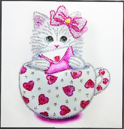 ABEUTY Diamond Painting DIY 5D Special Shape Rhinestones, Flower, Partial Drill Crystal Diamond Art Kits