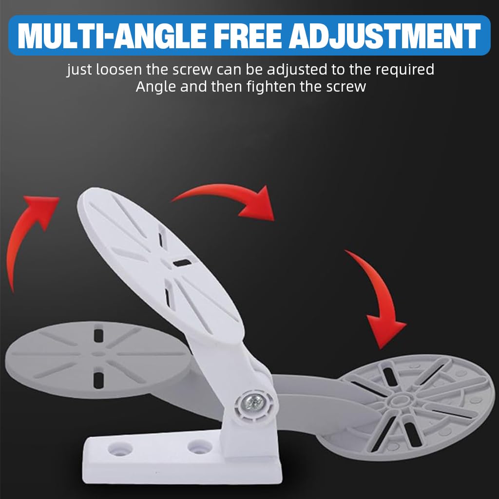 ZORBES® 3Pcs Security Camera Wall Mount Adjustable Camera Stand, No Drill Camera Bracket Dome Camera Wall Mount L-Shaped Stand for CCTV Baby Monitor Security IP Webcam Indoor Outdoor 3