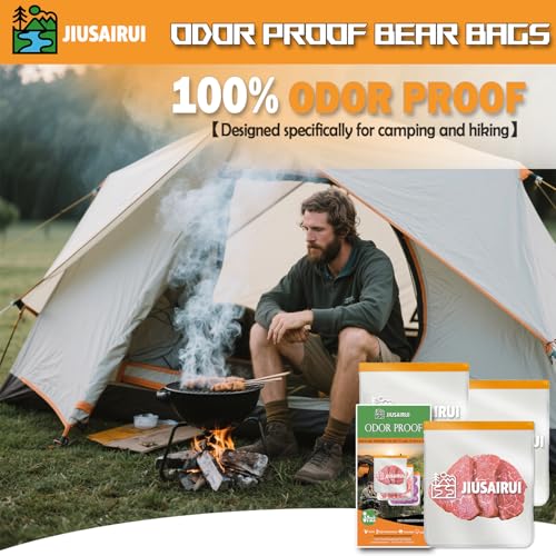 JIUSAIRUI Odor Proof Bear Bags for Food Backpacking: Reusable Bear Proof Review product image