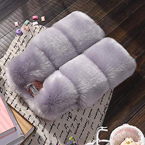 Faux Fu𝐫 Vest for Kids Casual Fashion Cute Cropped Coat Solid Shaggy Outerwear Winter Winter Long Jackets for Girls3
