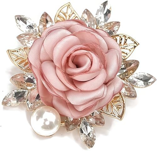 Image of Cameo Brooch Vintage Silver Tone Lady Portrait Brooch Pins for Women Victorian Jewelry Crystal Rhinestone Brooches for Hat Scarf Collar Lapel Handbags Shawls for Christmas