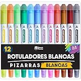 JUEGO DE 12 COLORES – Explora tu creatividad con un juego de 12 colores de tinta brillante y vivos. Si lo que buscas es actualizar tu pizarra blanca con colores modernos y vibrantes, ¡ya puedes dejar de buscar! Son perfectos para una escritura detallada y cómodos para colorear, no sabrás lo que escoger.