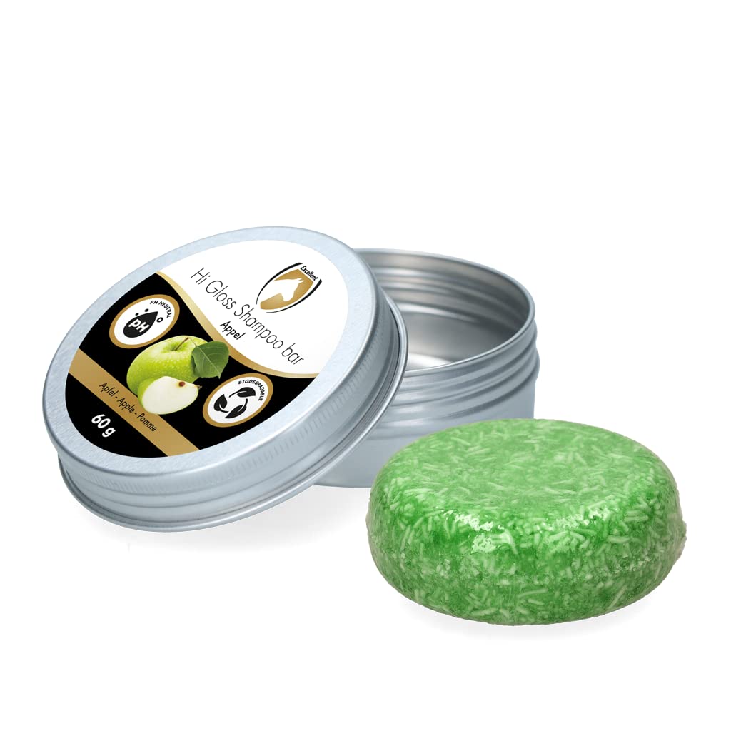 Shampooing solide Hi Gloss à la pomme pour des cheveux éclatants