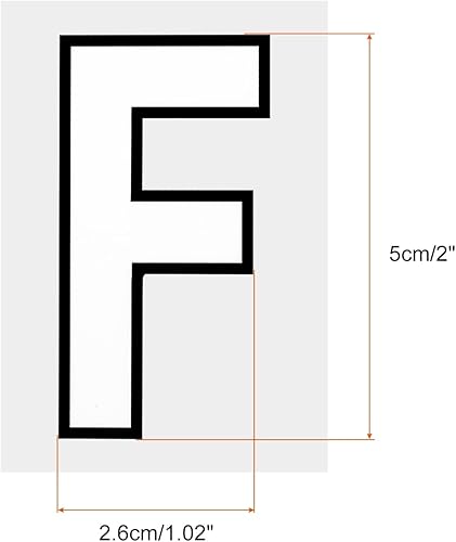 Miniatura 2 de MECCANIXITY Parches de letra C para planchar en letras de transferencia de calor, letras blancas de 2 pulgadas, para uniforme de equipo, camiseta