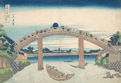 Famoso lienzo de Hokusai con acabado artístico superior para la decoración de interiores