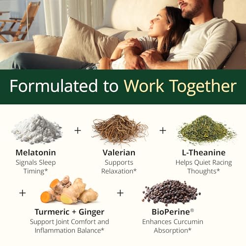 image for Vimerson Health Melatonin 3mg Sleep Aid with L-Theanine & Valerian Roo