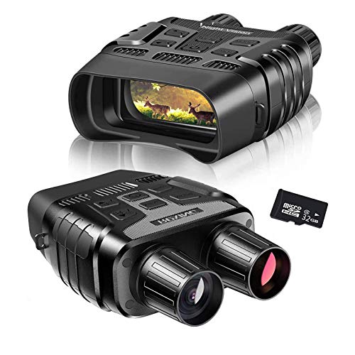 Black Friday - 50% OFF Night Vision Goggles Digital Binoculars with 2.31' LCD Screen for Adult 7-Level Infrared Lighting Gear Save Photos & Videos with Audio Darkness Scope Camera for Spotting & Surveillance -32 GB Card