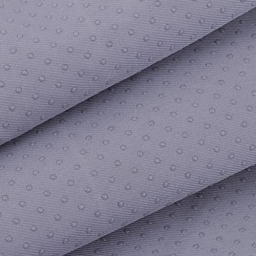 perfk 1 Yard Rutschfester Material, Gewebe mit Gummi Punkte schneidern Tuch Material, Gewebe für Heim Basteln, Grau