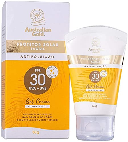 Australian Gold Protetor Solar Facial Gel Creme Fps 30 50Gr, Australian Gold