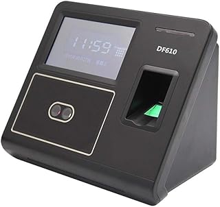 JUJETO Employee Time Clock, Fingerprint + Face Attendance Machine Secret Fingerprint Face Employee Sign In Attendance Office Punch Clock, Fingerprint Attendance