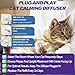 Monadev Cat Calming Diffuser, Cat Pheromones Calming Diffuser, Pheromone Dffuser to Calm Cats, Cat Calming Diffuser with 2 Diffuser + 4 Refill,120 Days for Cats Relief Stress Anxiety (Purple)