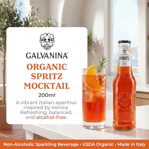 GalvaniNon-Alcoholic Natural Cocktail Spritz 4 Pack Organic 27.2 fl oz (Pack of 6)