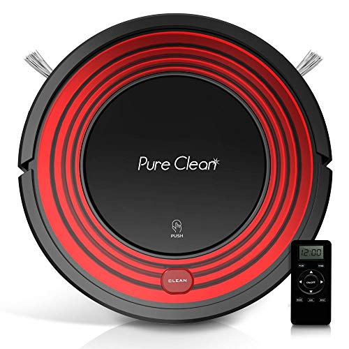 SereneLife Automatic Programmable Robot Vacuum Cleaner - Dust Filter Pet Hair and Allergies Friendly - Auto Home Clean Carpet Hardwood Floor with Self Activation and Charge Dock