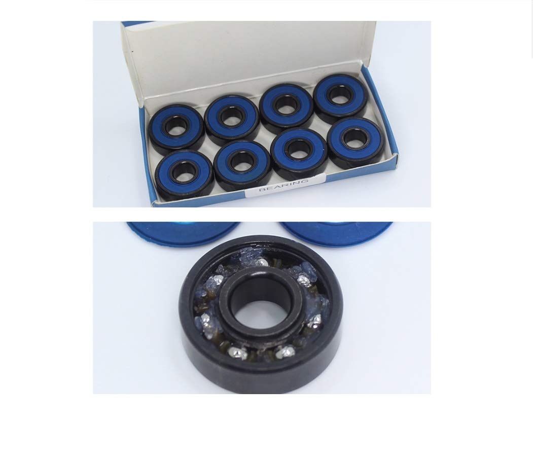 ABEC-9 608 2RS Inline Skate Wheel 608 RS Rostschutz-Kugellager 608RS rot versiegelt 8 x 22 x 7 mm Achse (Farbe : 608RS Rot, Größe : 16 Stück)