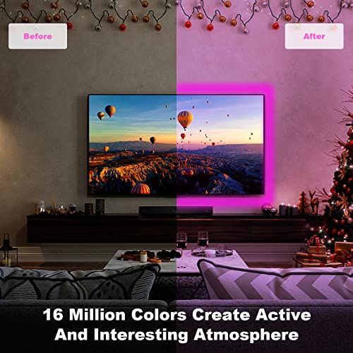 Zxmean Led Lights For Bedroom 65.6Ft,Led Strip Light,Led Light Strip,Rgb Led Strip Lights,Luces Led Para Cuarto,Bluetooth Led Lights For Room,Strip Lights With App & Remote Control #TOP4
