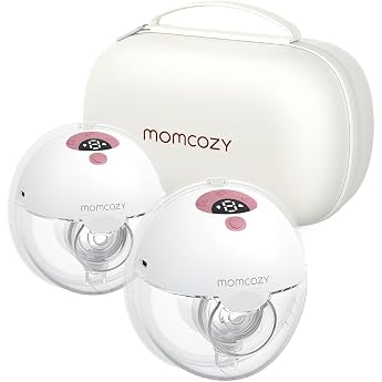 Momcozy M5S Milchpumpe - 2 Pack Rot