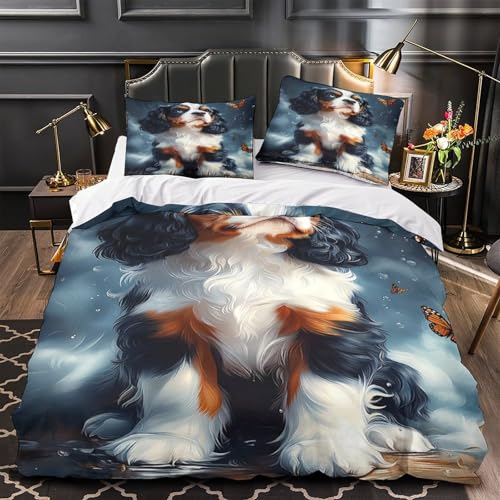 Housse de couette Cavalier Puppy 260x220 cm avec taies d'oreiller microfibre - 4