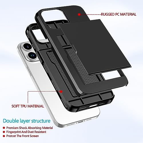 Coque iPhone 15 Pro Max protège des chutes et remplace le portefeuille encombrant