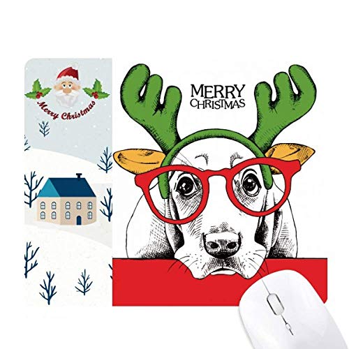 Tapis de souris chien aquarelle mignon pour bureau et ordinateur portable