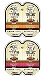 Nutro Perfect Portions Grain Free Soft Loaf Cat Food 2 Flavor 8 Can Variety Bundle, (4) Each: Chicken & Shrimp, Turkey - 2.6 Ounces (8 Cans Total)