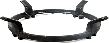 NJ Cast Iron Wok Ring - Non-Stick Pan Stand Gas Hob Trivet Holder Cooktop Pan Support Gas Stove Rack Range