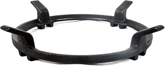 NJ Cast Iron Wok Ring - Non-Stick Pan Stand Gas Hob Trivet Holder Cooktop Pan Support Gas Stove Rack Range