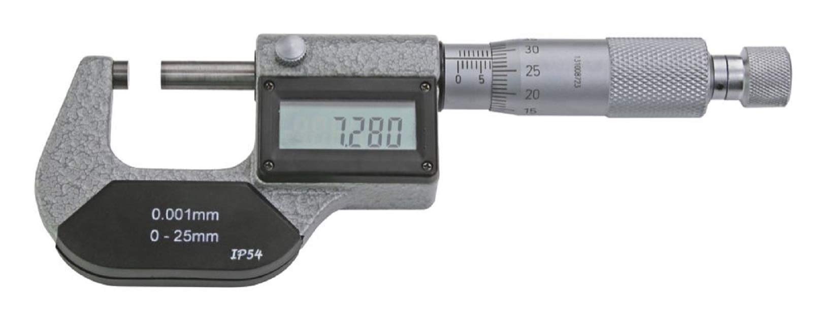 MIB Digital-Bügelmessschraube, IP 54 Mikrometer-Schraube 0-100 mm zur AUSWAHL: 25-50 mm
