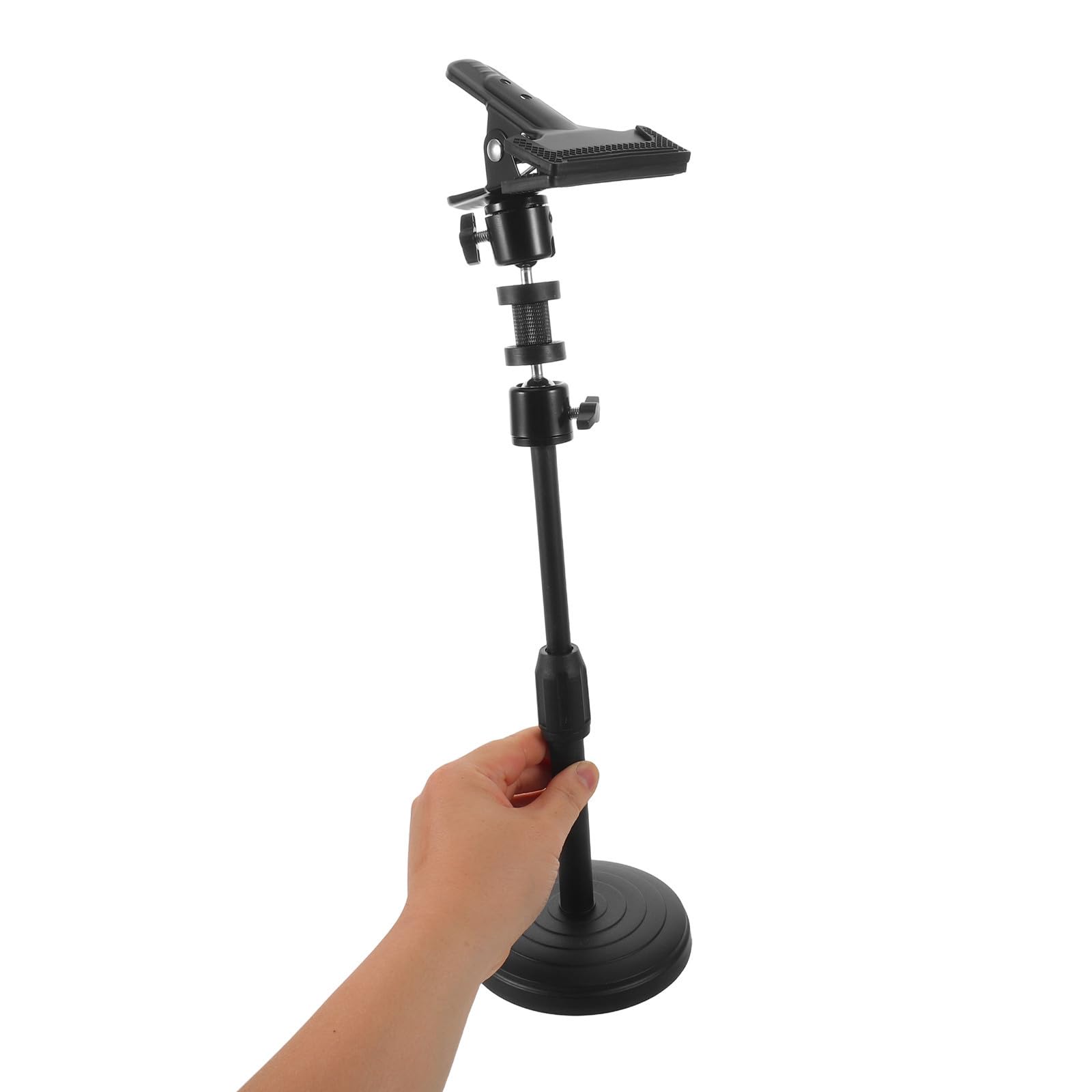 AUTSUPPL Soporte de Bordado Ajustable de Mesa para Aro y Bastidor Negro